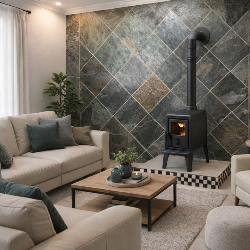 Plamen Trenk cast iron freestanding wood burning fireplace