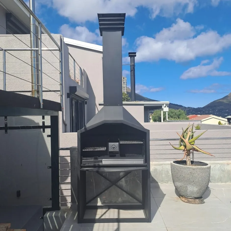 Wallart Freestanding braai with split grid