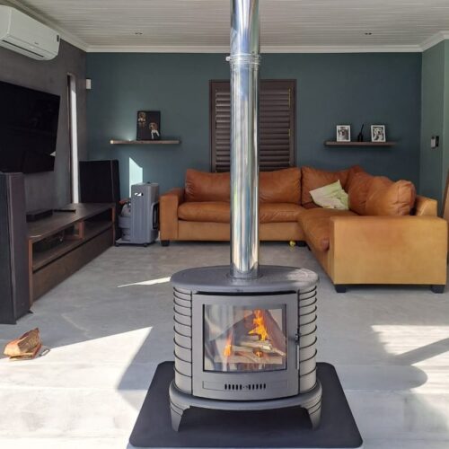 Kratki – K8T Double sided fireplace Freestanding Cast Iron Fireplace