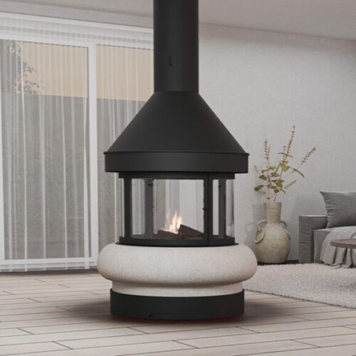 Zeus central enclosure fireplace